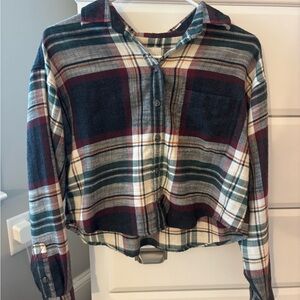 American Eagle Outfitters Multicolor Plaid Shirt